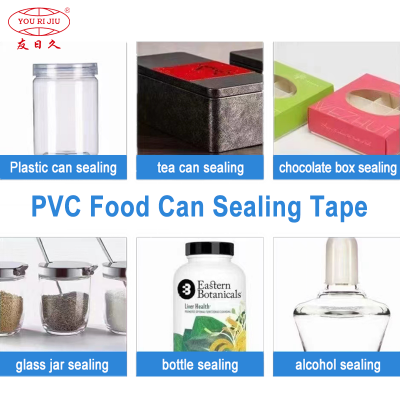 Yourijiu-Versiegelung von Lebensmitteldosen ohne Rückstände aus transparentem PVC-Klebeband